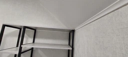 Стіл комп'ютерний письмовий з металевим каркасом в стилі Лофт (Loft) DrevoGoods з полицею під системний блок посилений, прямий, робочий для дому та офісу 1600х1800х900мм; метал: Чорний; дерево: Білий + стелаж (779|56)