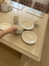 Набір столового посуду Villeroy & Boch Color Loop Like Sand на 4 персони 12 предметів фарфор пісочний