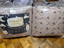 Одеяло IDEIA Всесезонное Двуспальное 175х210 см Овечья шерсть Woolly Двустороннее Молоко/Беж (4820227285426) фото от покупателей 14