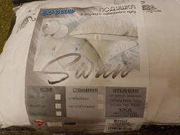 Подушка Руно 50x70 - Swan Luxury штучний пух мікрофібра біла (21311)
