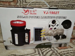Ліхтар прожектор світлодіодний кемпінговий з сонячною панеллю Power Bank багатофункціональний Yajia YJ-1902T фото від покупців 13