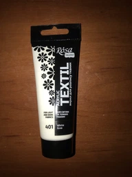 Краска акриловая Rosa Textil по ткани Белая (01) 60 мл (263460401)