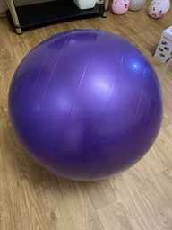 М'яч для фітнесу (фітбол) "HMS" NE-TRN19-65 прозорий 65 см фото від покупців 2
