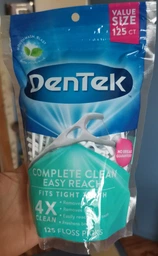 Флосс-зубочистки DenTek Комплексное очищение Задние зубы 125 шт (047701002292) ( 2.0065) фото от покупателей 2