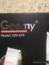 Машинка аккумуляторная для стрижки животных котов и собак Груммер GEMEI GM-634