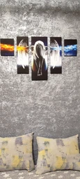 Модульная картина на холсте Holst Art из 5-ти частей Ангел 61х101 см