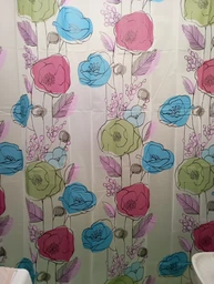 Шторка - занавеска для ванной Мій Дім Colorful flowers 180х180 NJ10108 фото от покупателей 3