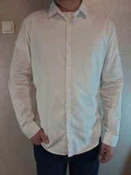 Рубашка хлопковая мужская Colin's CL1041350WHT XS White фото от покупателей 11