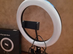 Комплект блогера RZTK Ring Light Black (кільцева led лампа 26 см / 10 Вт / штатив) фото від покупців 9