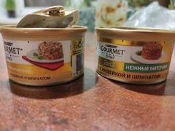 Влажный корм для кошек Purina Gourmet Gold Нежные биточки с индейкой и шпинатом 12х85 г фото от покупателей 7