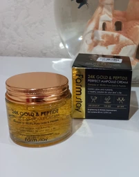 Крем для лица антивозрастной с коллоидным золотом и пептидами FarmStay 24K Gold & Peptide Perfect Ampoule Cream, 80 мл