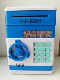 Копилка Сейф с Кодовым Замком и Купюроприемником Электронный Number Bank, Подарок для Детей (Синий)(23132)