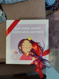 Подарок для девушки YourGifts Подарочный бокс с мыльными розами и сладостями Подарок для сестры, жены, мамы на 8марта