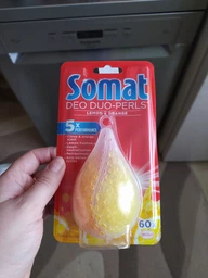 Ароматизатор для посудомийної машини Somat Deo Duo-Pearls Lemon & Orange (9000101000436) фото від покупців 3