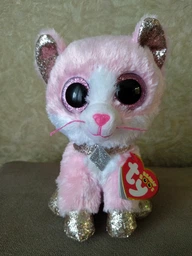 Мягкая игрушка TY Beanie Boo's Розовый котенок Fiona 15 см (8421363667) фото от покупателей 3