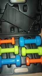 Набор гантелей в кейсе 12 кг. PowerPlay 4118 Fitness Dumbells (2шт.*1кг. 2шт.*2кг. 2шт.*3кг.) фото от покупателей 3