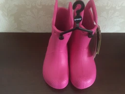 Резиновые сапоги Crocs Kids Jibbitz Handle It Rain Boot 12803-730-C13 30 Желтый фото от покупателей 7
