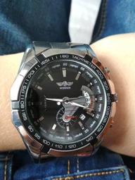 Чоловічий механічний годинник Winner Titanium фото от покупателей 2