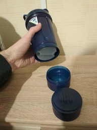 Шейкер спортивний BlenderBottle ProStak 22oz/650ml із 2-ма контейнерами Grey фото від покупців 13