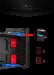 Корпус GameMax G561-F Red