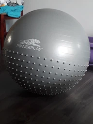 М'яч для фітнесу (фітбол) напівмасажний PowerPlay 4003 Ø65 cm Gymball Синій + помпа (PP_4003_65_Blue)