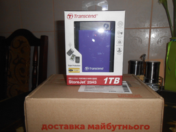 Жорсткий диск Transcend StoreJet 25H3P 1TB TS1TSJ25H3P 2.5 USB 3.0 External фото від покупців 1