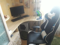 Кресло для геймеров DXRacer Racing OH/RW288/NBW (черное/голубые и белые вставки) (62109) фото от покупателей 9