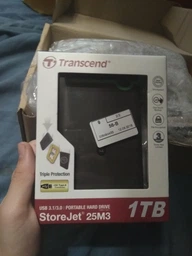 Жесткий диск Transcend StoreJet 25M3 1TB TS1TSJ25M3 2.5" USB 3.0 External фото от покупателей 10