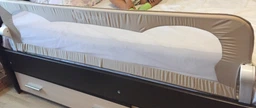 Защитный бортик для кровати Lionelo EVA BEIGE melange фото от покупателей 8
