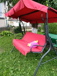 Садовая качеля Ranger Relax Red. 2-х местная. Качеля скамейка Ренжер RA 7714. фото от покупателей 16