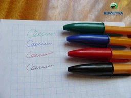 Набір кулькових ручок 4 шт BIC Orange Різнобарвний, пишучий вузол 0.8 мм, товщина лінії письма 0.36 мм (3086121601231) фото від покупців 9