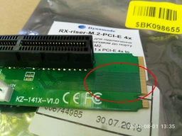 Адаптер- райзер  Dynamode PCI-E 4x Female to NGFF M.2 M Key Male, Power Cable 4 Pin to Molex 20 см (RX-riser-M.2-PCI-E 4x) фото від покупців 1