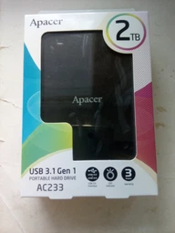 Внешний жесткий диск Apacer AC233 1TB (AP1TBAC233B-S/1TB/2.5"/USB 3.0), Black фото от покупателей 3