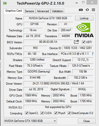 Відеокарта Msi Geforce Pci-Ex Gtx 1060 Gaming X 3Gb Gddr5 192Bit (1569/8008) (Dvi, Hdmi, 3 X Displayport) (Gtx 1060 Gaming X 3G) фото від покупців 6