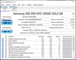SSD диск Samsung 850 Evo-Series 250GB 2.5" SATA III 3D V-NAND TLC (MZ-75E250BW) фото от покупателей 12