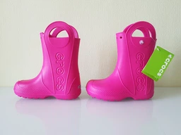 Резиновые сапоги Crocs Kids Jibbitz Handle It Rain Boot 12803-730-C13 30 Желтый фото от покупателей 2