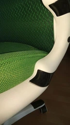 Крісло керівника Briz green / white E0871