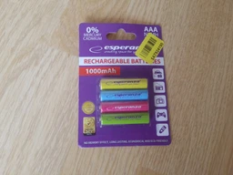 Акумулятор Esperanza AAA 1000mAh Ni-MH * 4 mix of colors (EZA107)