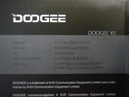 Мобильный телефон Doogee X5 Black фото от покупателей 11