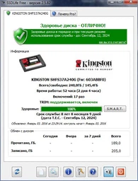 SSD диск Kingston HyperX Fury 240GB 2.5" SATAIII MLC (SHFS37A/240G) фото от покупателей 14