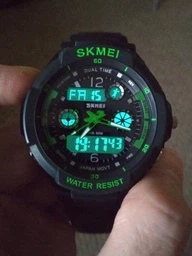 Мужские наручные часы Skmei S-Shock Green 0931 с кварцевым механизмом водонепроницаемы фото от покупателей 8