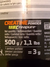 Креатин Olimp Labs Creatine Monohydrate Powder Creapure 500 грамм Без вкуса фото от покупателей 1