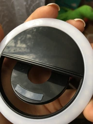 Селфи кільце універсальне Ring Light USB чорний RK-12 з підсвічуванням фото від покупців 6