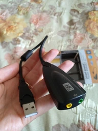 Звукова карта Ewell USB C-Media 7.1 Channel, black (EW131) фото від покупців 3