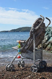 Прогулянкова коляска-тростина Babycare Rider BT-SB-0002 Brown в льоні фото від покупців 1