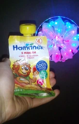Дитяче пюре Hamanek Pouch яблоко и манго, 120 г (8595139780425) фото від покупців 4