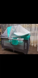 Ліжечко-манеж Lionelo SVEN PLUS 125 х 65 см - оливковий