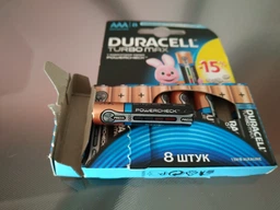 Батарейки Duracell AAA (LR03) MX2400 Turbo 8 шт (81417105) фото от покупателей 3