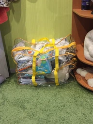 Сумка прозора в пологовий будинок Mommy Bag XL жовта (y004) фото від покупців 3