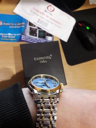 Чоловічий механічний годинник Carnival London Silver